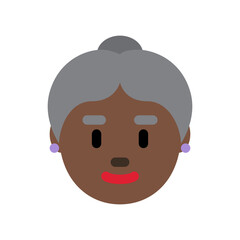 Older Woman (Dark Skin Tone)
