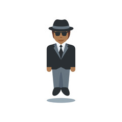 Man in Suit Floating
