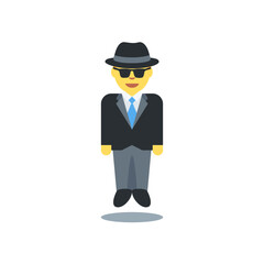 Man in Suit Floating
