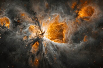 A breathtaking cosmic landscape of nebulae, swirling gases, and vibrant stars, captured in stunning detail.