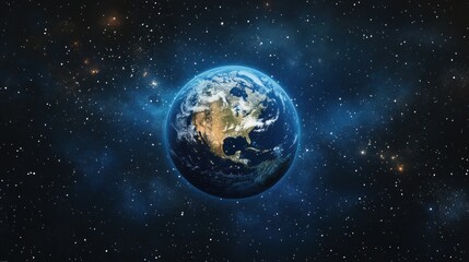 Obraz premium Earth from Space: A Celestial View of Our Planet