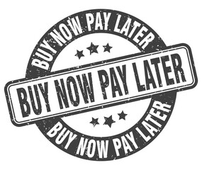 buy now pay later stamp. buy now pay later label. round grunge sign