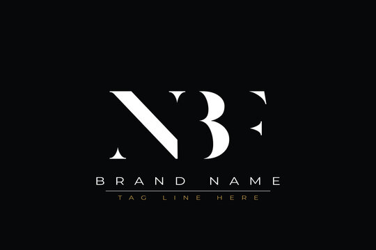 NBF abstract letter logo design. This logo is designed by three abstract letters