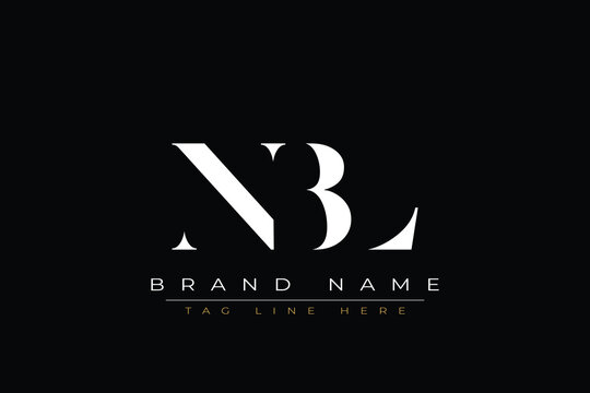 NBL abstract letter logo design. This logo is designed by three abstract letters