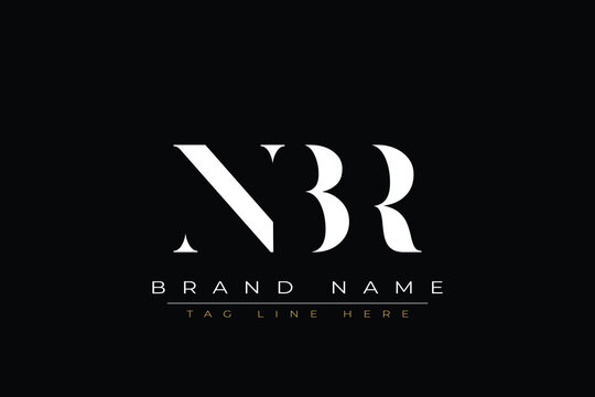 NBR abstract letter logo design. This logo is designed by three abstract letters