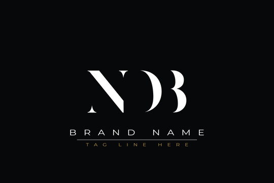 NDB abstract letter logo design. This logo is designed by three abstract letters