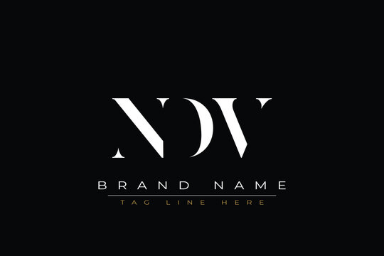 NDV abstract letter logo design. This logo is designed by three abstract letters