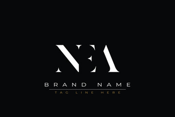 NEA abstract letter logo design. This logo is designed by three abstract letters