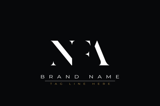 NFA abstract letter logo design. This logo is designed by three abstract letters