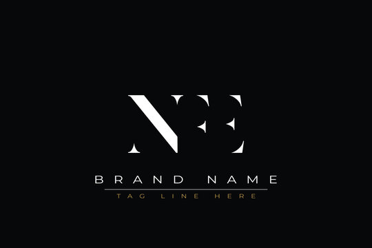 NFE abstract letter logo design. This logo is designed by three abstract letters