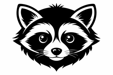 tanuki line art silhouette vector illustration