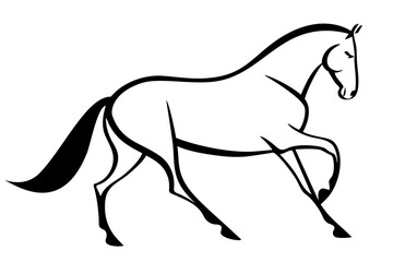 Elegant house line art illustration in black and white