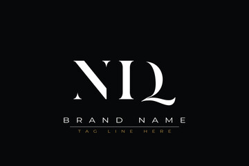 NIQ abstract letter logo design. This logo is designed by three abstract letters
