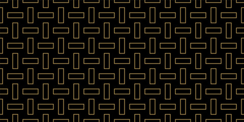 Seamless geometric pattern. Luxury abstract background with golden lines.