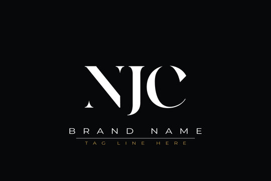 NJC abstract letter logo design. This logo is designed by three abstract letters