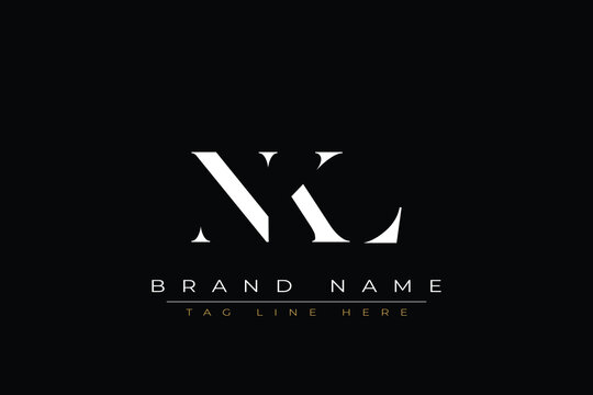 NKL abstract letter logo design. This logo is designed by three abstract letters