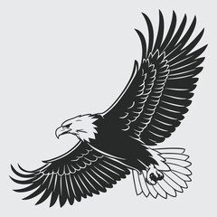  A bird fliying in the sky image silhouette design vector art and illustration