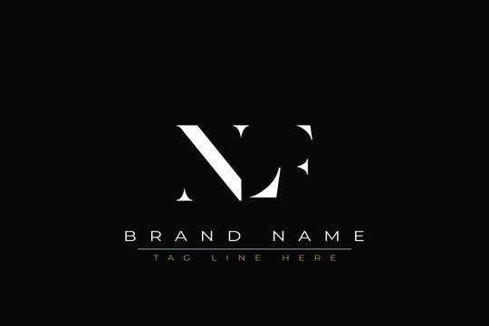 NLF abstract letter logo design. This logo is designed by three abstract letters