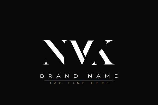 NMK abstract letter logo design. This logo is designed by three abstract letters