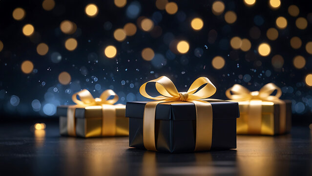 Boxing day celebration with gifts box