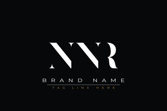 NNR abstract letter logo design. This logo is designed by three abstract letters