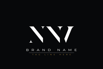 NNV abstract letter logo design. This logo is designed by three abstract letters