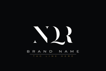 NQR abstract letter logo design. This logo is designed by three abstract letters