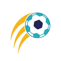 Obraz premium soccer ball in a kick vector