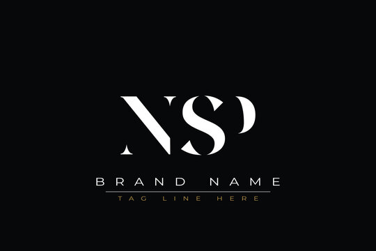 NSP abstract letter logo design. This logo is designed by three abstract letters