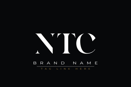 NTC abstract letter logo design. This logo is designed by three abstract letters
