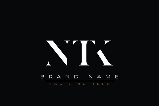 NTK abstract letter logo design. This logo is designed by three abstract letters
