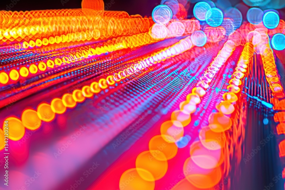 Aufkleber vibrant abstract background featuring blurred lines of colorful lights, creating a dynamic and energ