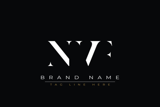 NVF abstract letter logo design. This logo is designed by three abstract letters