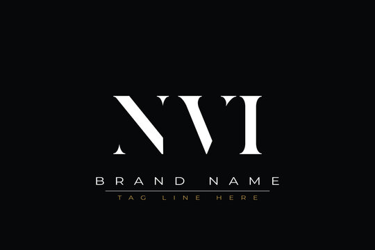 NVI abstract letter logo design. This logo is designed by three abstract letters