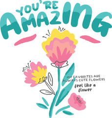 slogan for girls print