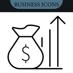 Employee Stock Ownership Plan Line Editable Icons set. Vector icons set. Vector illustration in modern thin line style of business related icons: company, shares, benefits and pension savings.Isolated