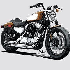 various motorbike vectors for graphic design