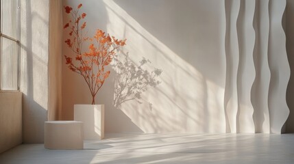Abstract white background with clean geometric lines and smooth light gradients, perfect for a minimalist style