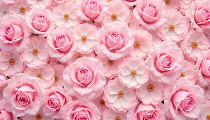 Soft pink roses in delicate pattern, floral elegance and beauty