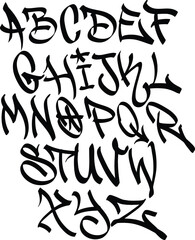Free vector collection of creative graffiti alphabet letters