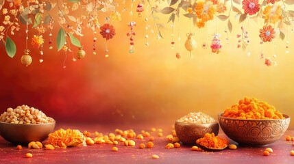 Background template for Happy Makar Sankranti festival with joyful decorations