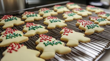 Baking Christmas cookies