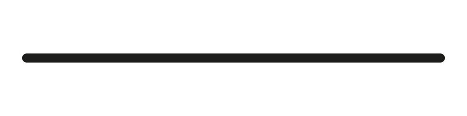 Straight line. Horizontal long vector line.