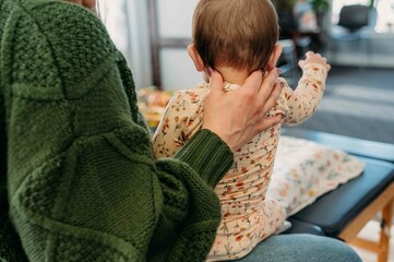 Chiropractor providing gentle care for infants and children.