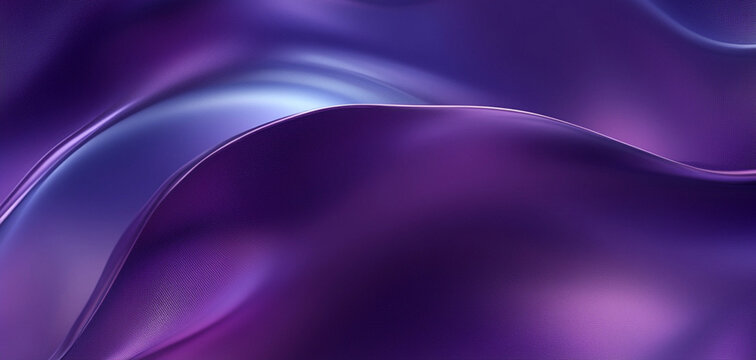 Royal purple abstract background luxury elegant futuristic shiny smooth waves. Stylish purple abstract design. Dynamic waves flow across a metallic textured background. Beautiful concept holiday, silk