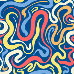 Background Lava Flow Molten blue Abstract Swirls