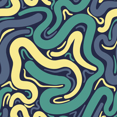 Moonlit Waves Dreamy Nighttime Abstract Flow Background