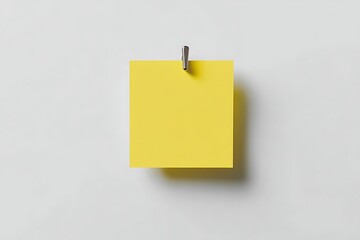 a simple and eye-catching image of a bright yellow sticky note pinned to a surface