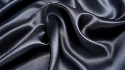 Obraz premium Silky fabric draped with soft folds and rich deep color showing
