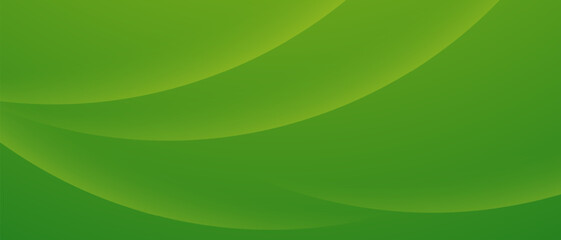 Dynamic abstract green banner design